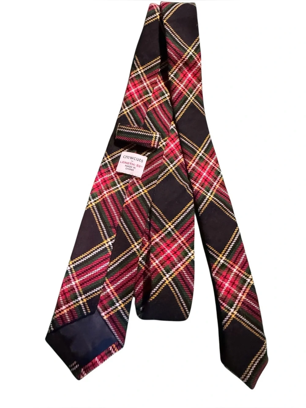 NWT J Crew Crewcuts Boys Tartan Plaid‎ Tie Classic Preppy Cotton Holidays
